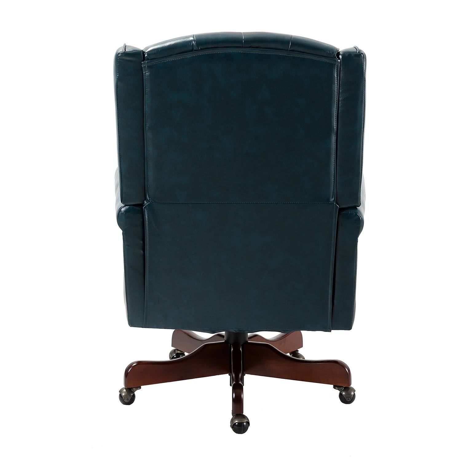 Camel Swivel Executive Chair with Tufted Back H260349