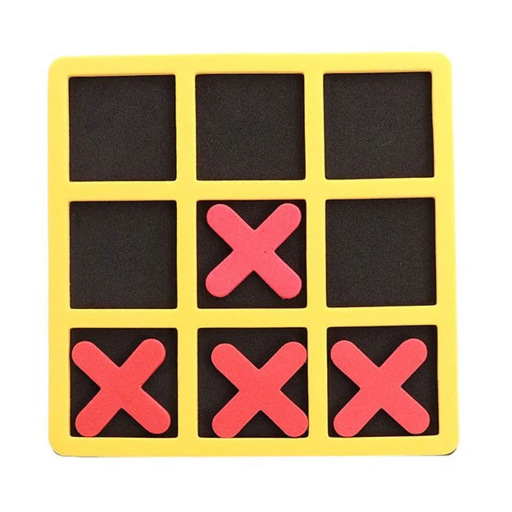 Foam Tic-Tac-Toe Mini Board Game Bright Color Classic Interactive Toy L35153