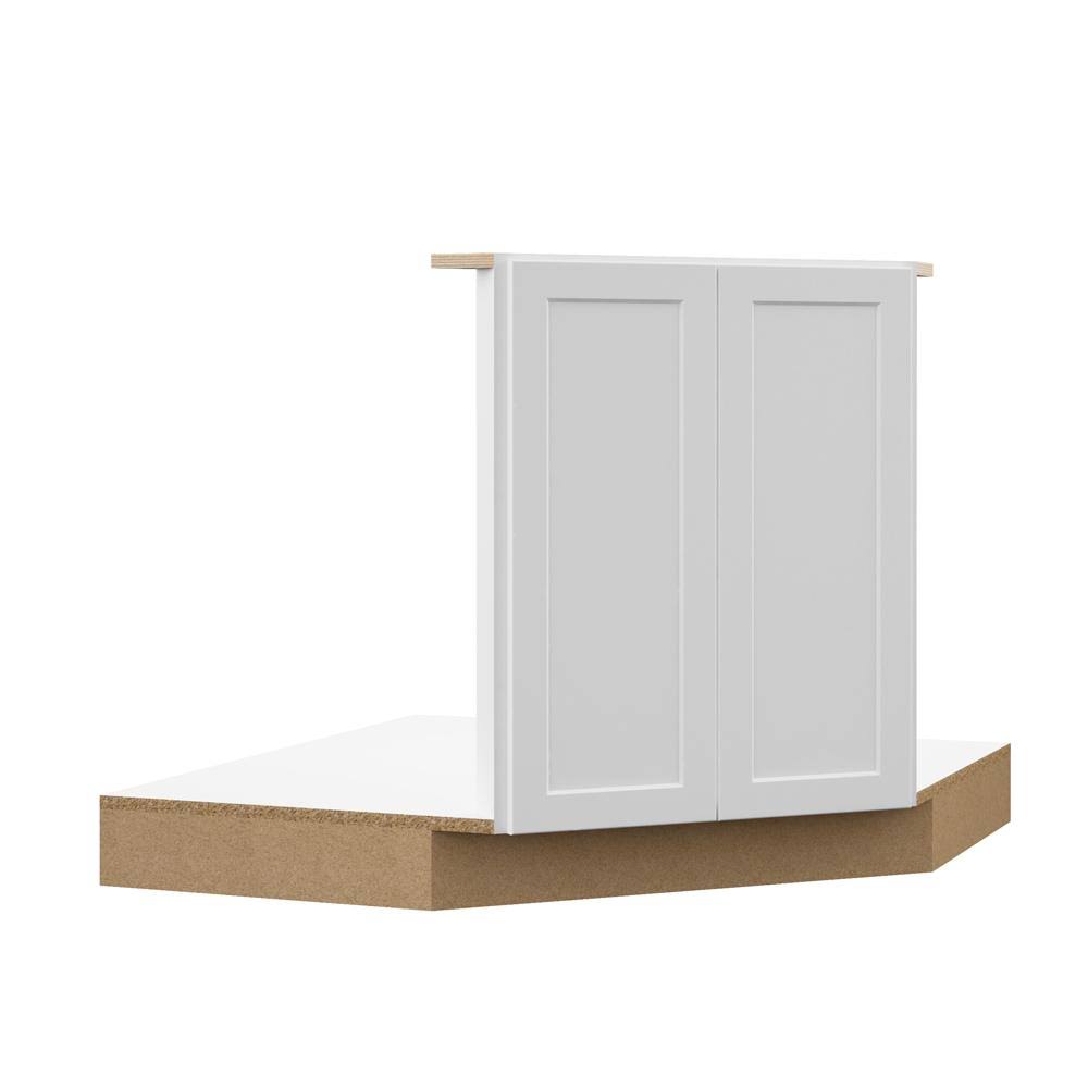 Corner Sink Base Kitchen Cabinet in White T133