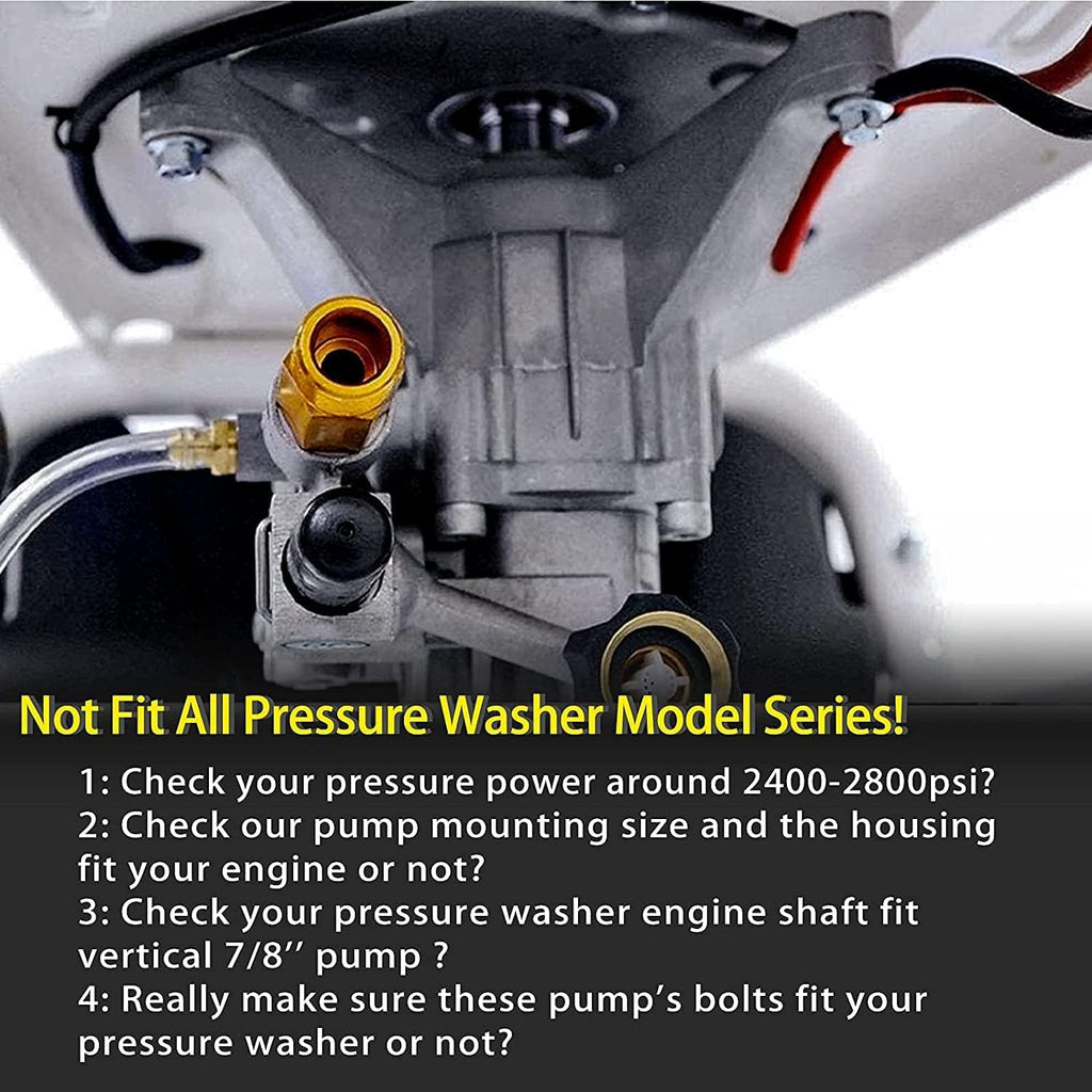 7/8'' Shaft Vertical Pressure Washer Pump, 2400-2800PSI, Pack of 2 R694261