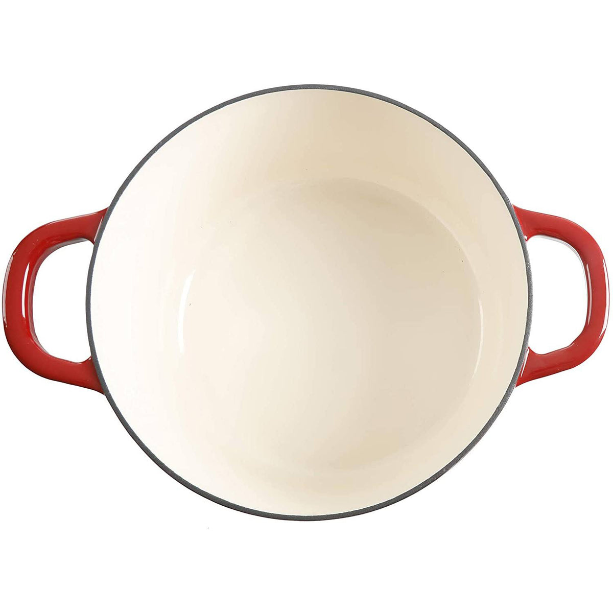 Scarlet Red 7-Quart Cast Iron Dutch Oven Q982116