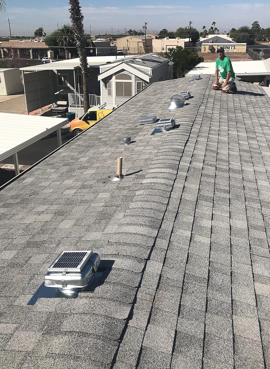 Solar Attic Fan with Galvanized Vent N275