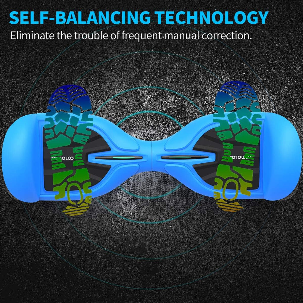 6.5 Inch Two-Wheel Hoverboard with Bluetooth and Lights O473930