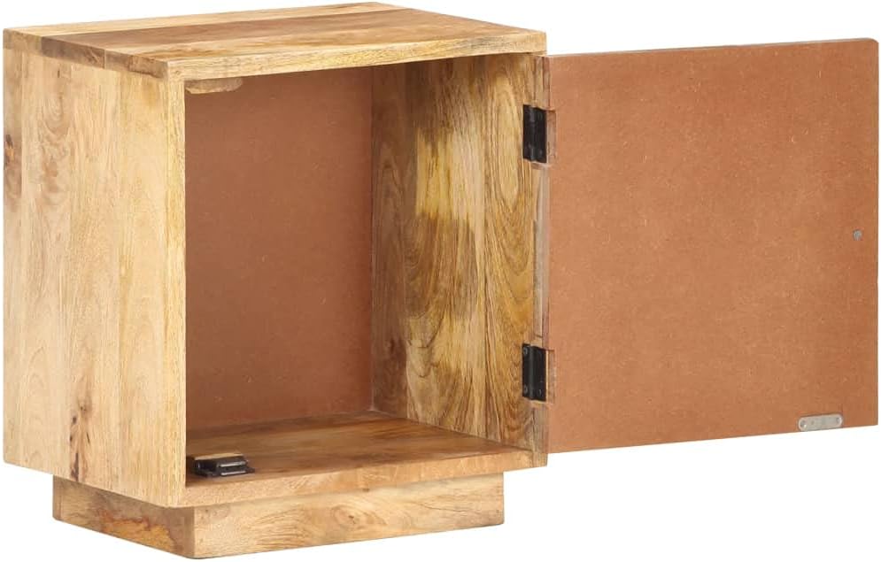 Solid Mango Wood Bedside Cabinet L7775