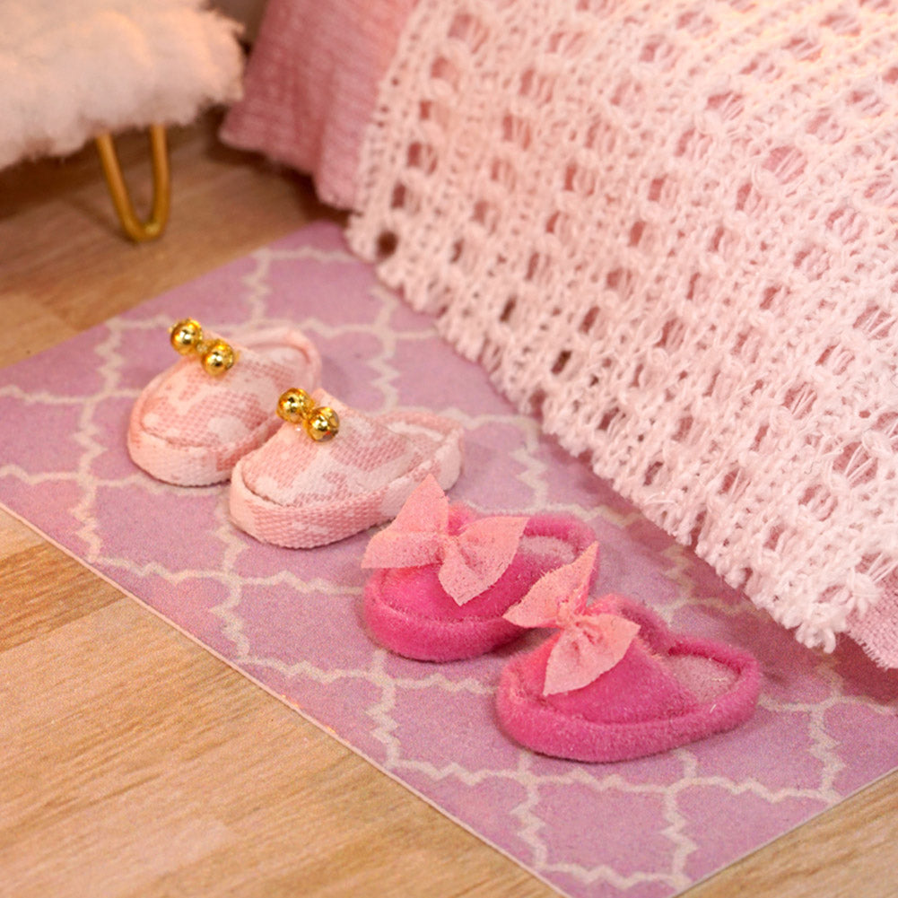 Pink Wooden Dollhouse Kit S57509