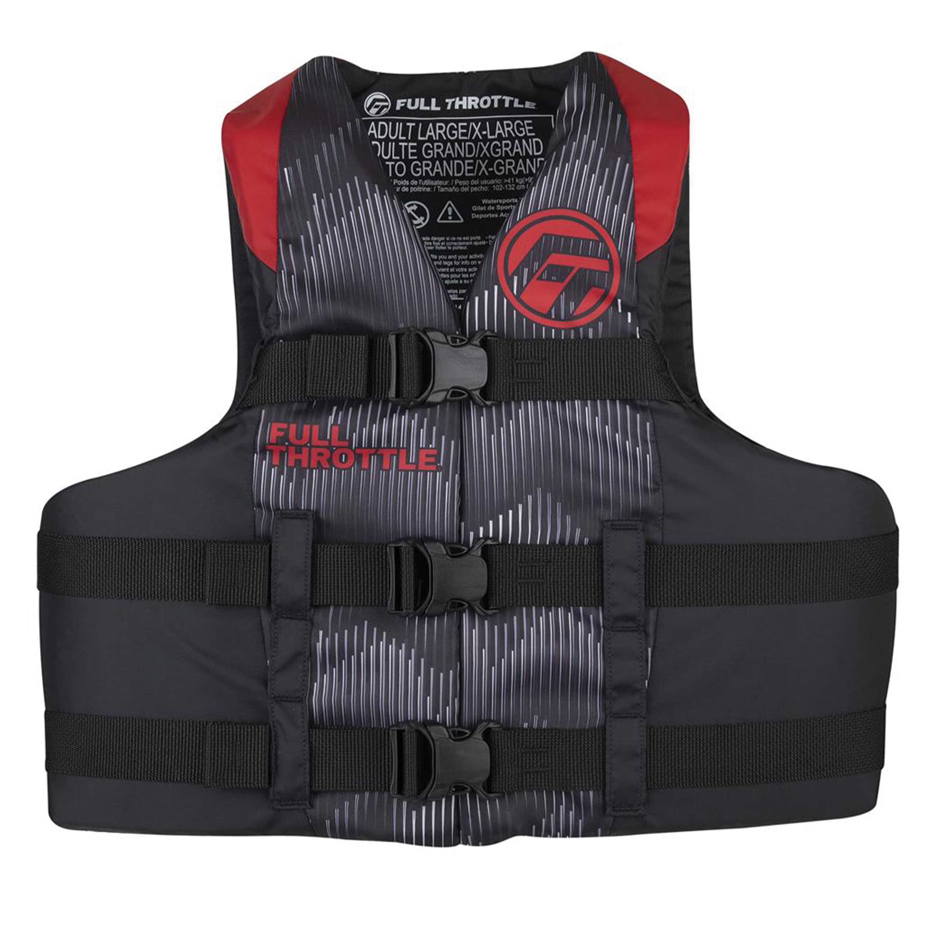 Red Nylon Life Jacket 2XL 4XL L6900