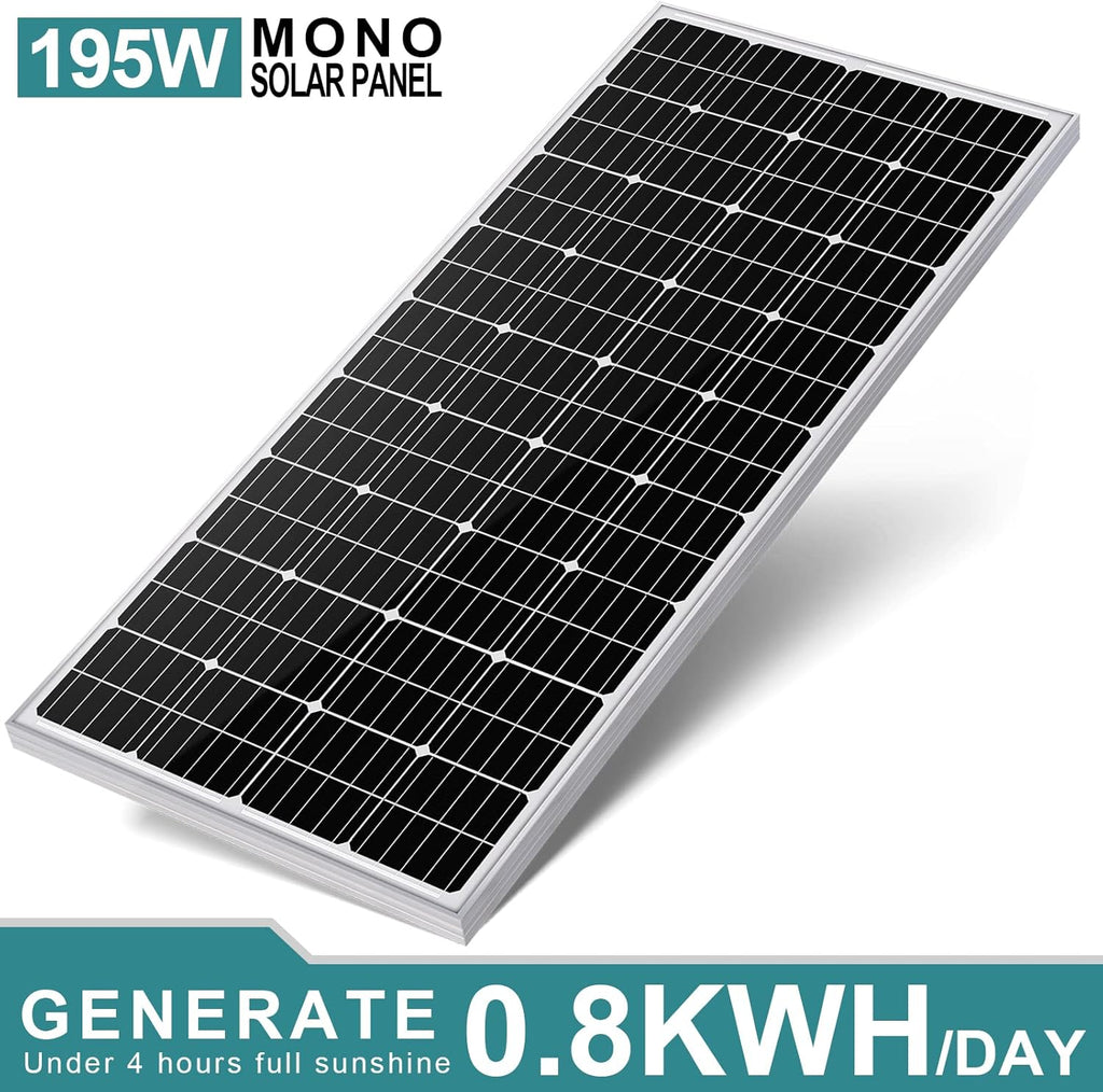 195 Watt 12 Volt Monocrystalline Solar Panel Module D434476