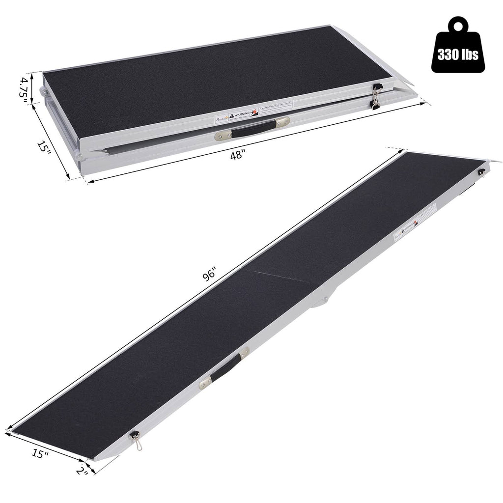 Portable Bi-Fold Pet Ramp for Large Dogs Car Truck SUV N7839