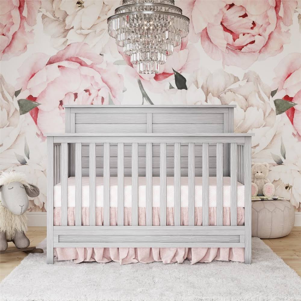 Rustic Grey 5-in-1 Convertible Crib F986932