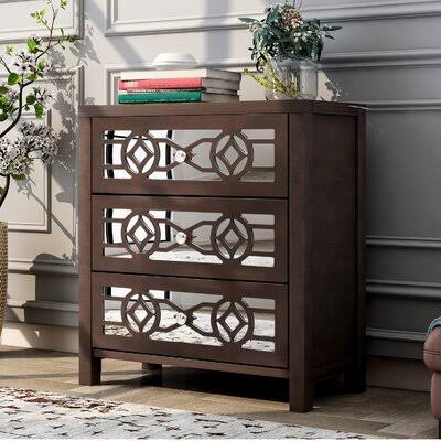 3 Drawer Espresso Accent Chest K7000