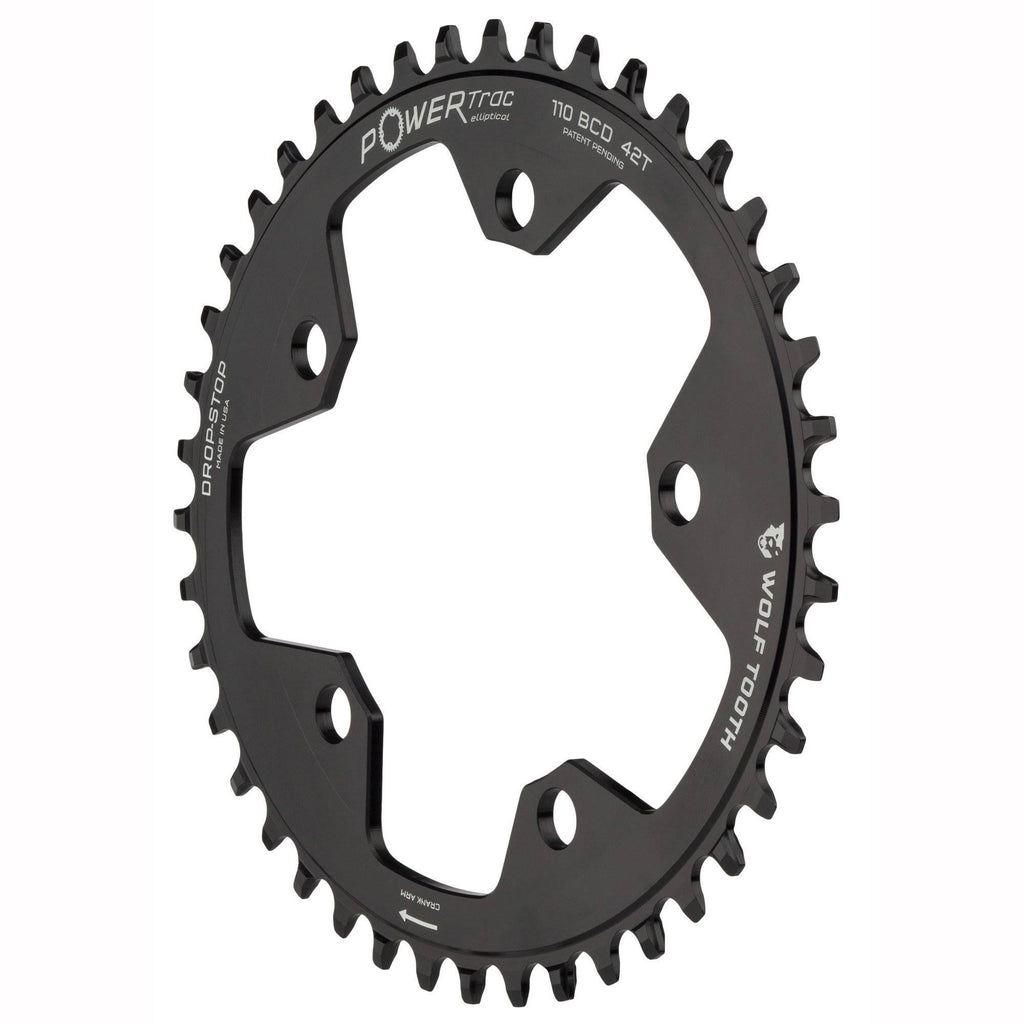 Elliptical 110 BCD Chainring - 38T 5-Bolt Drop-Stop I3012