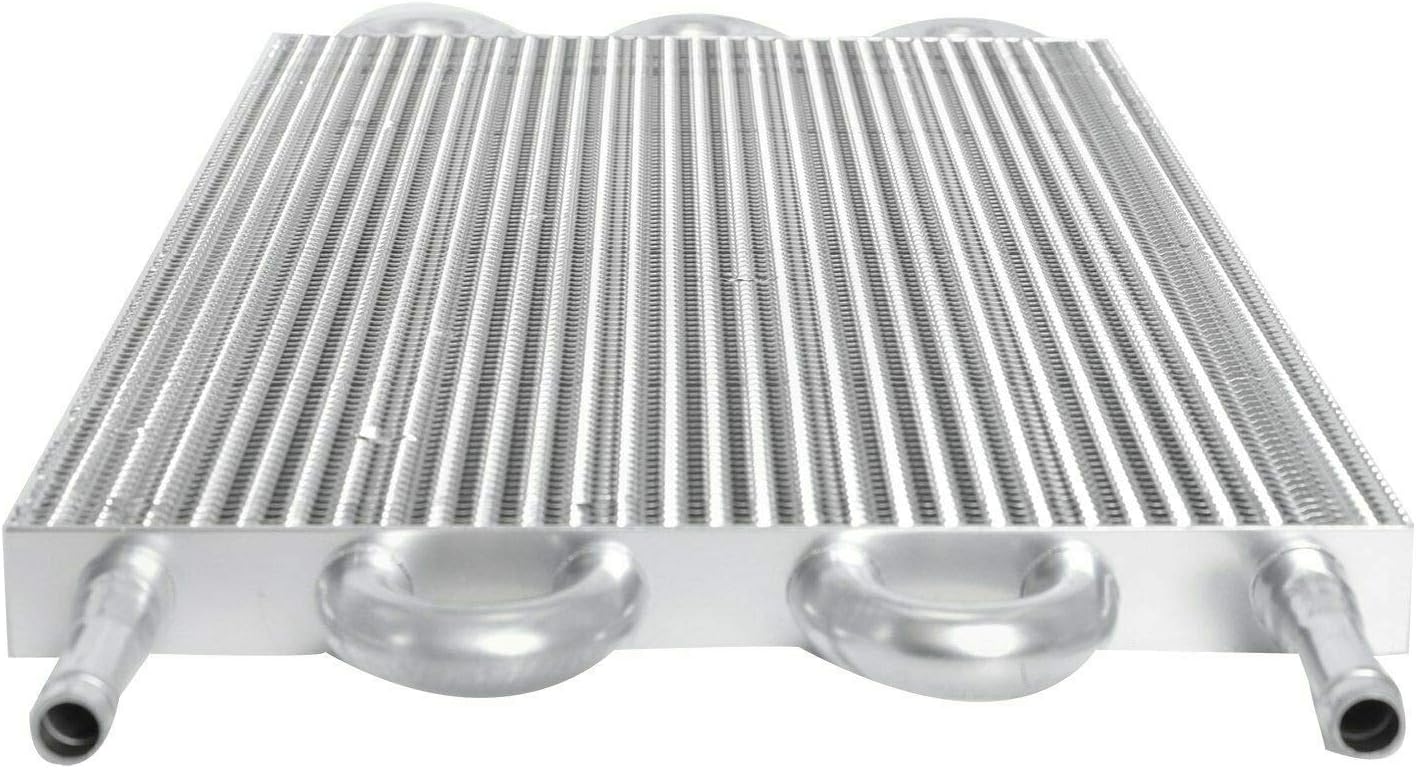 6 Row Transmission Cooler Aluminium Radiator Remote Oil Cooler with 10" Cooling Fan Mounting Kit Pack of 2 G44535
