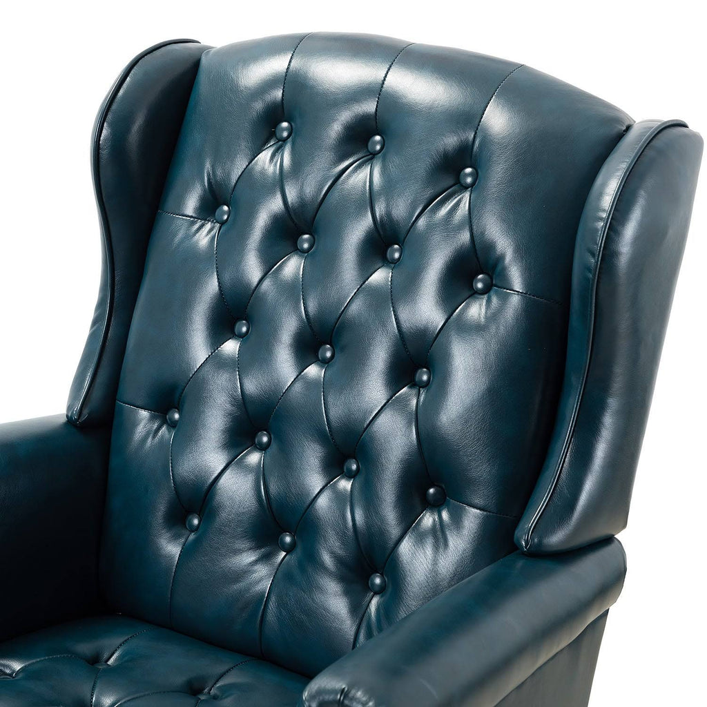 Camel Swivel Executive Chair with Tufted Back H260349