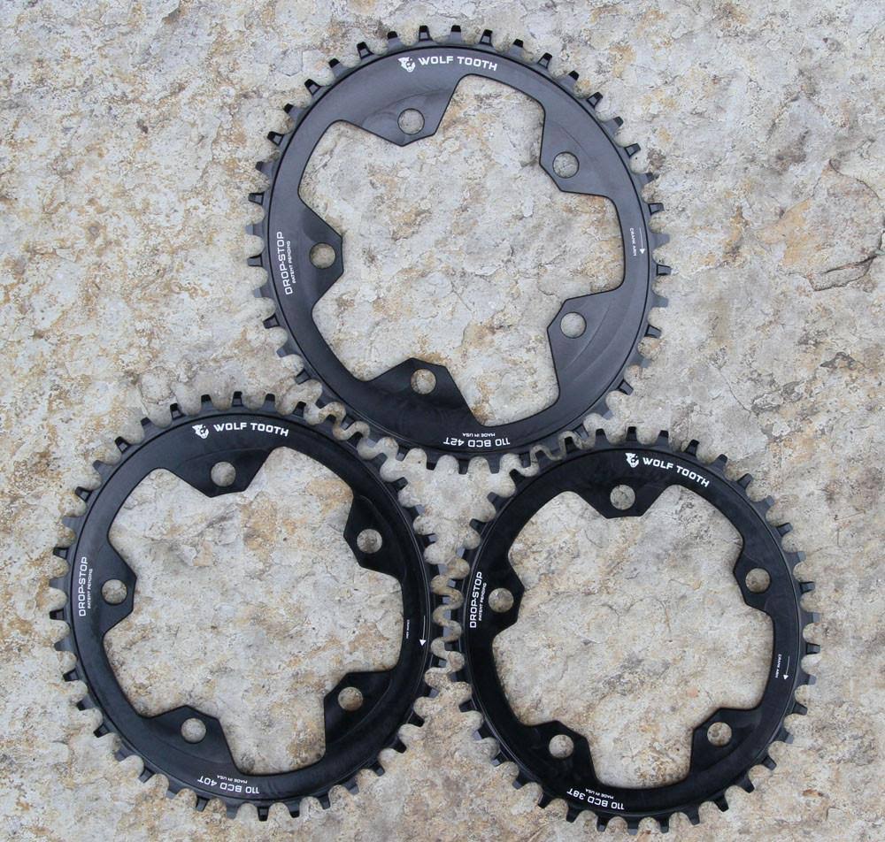 Elliptical 110 BCD Chainring - 38T 5-Bolt Drop-Stop I3012