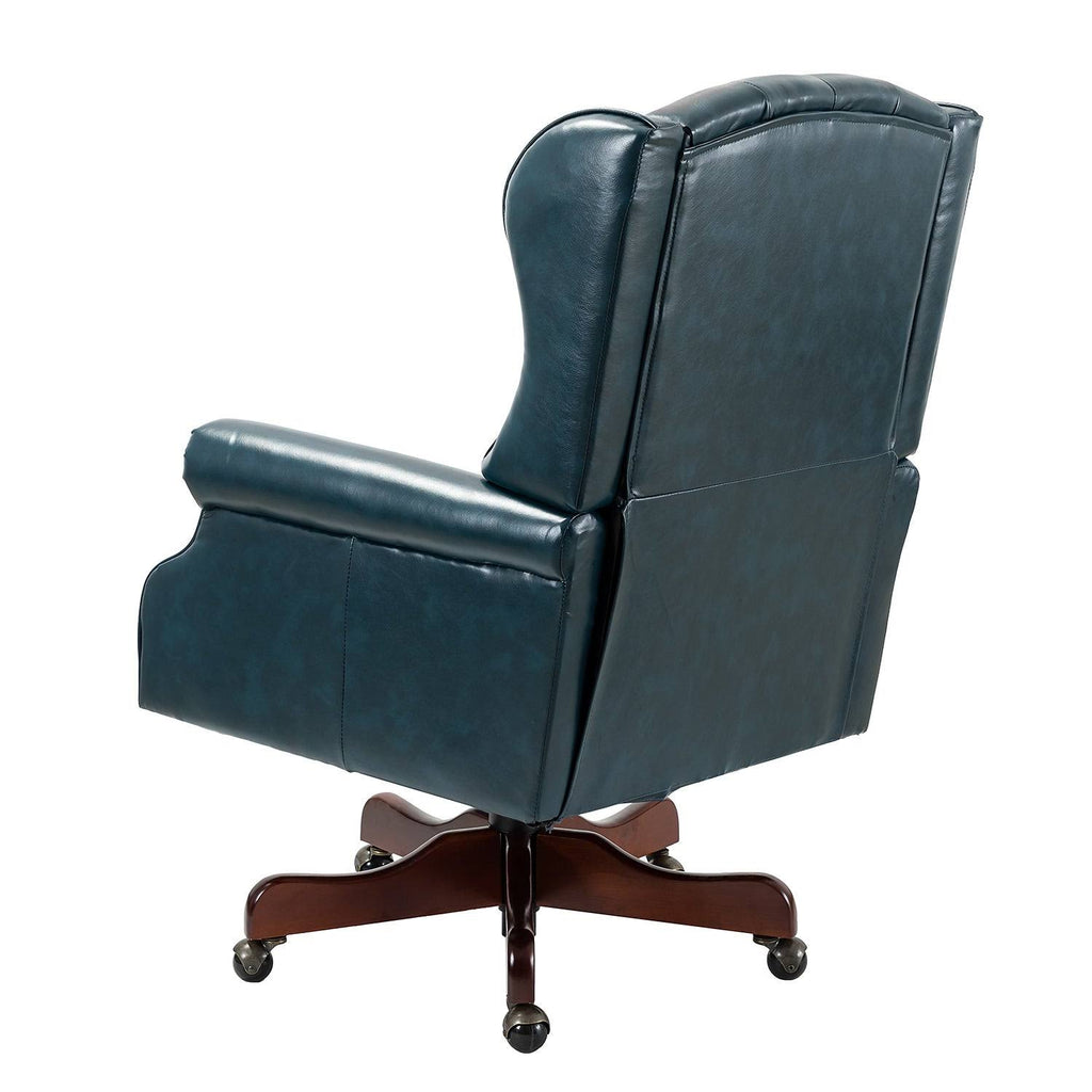 Camel Swivel Executive Chair with Tufted Back H260349