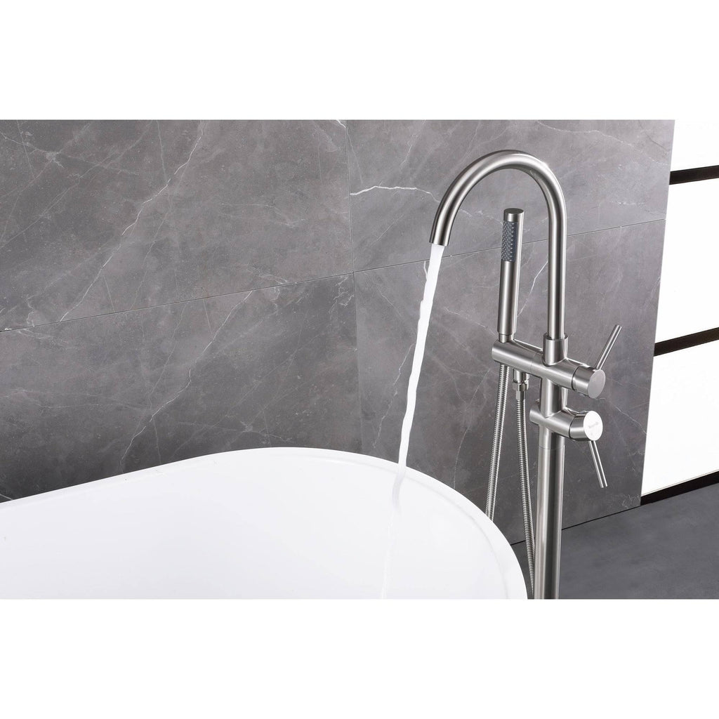 Bronze Floor Mounted Tub Filler Y527