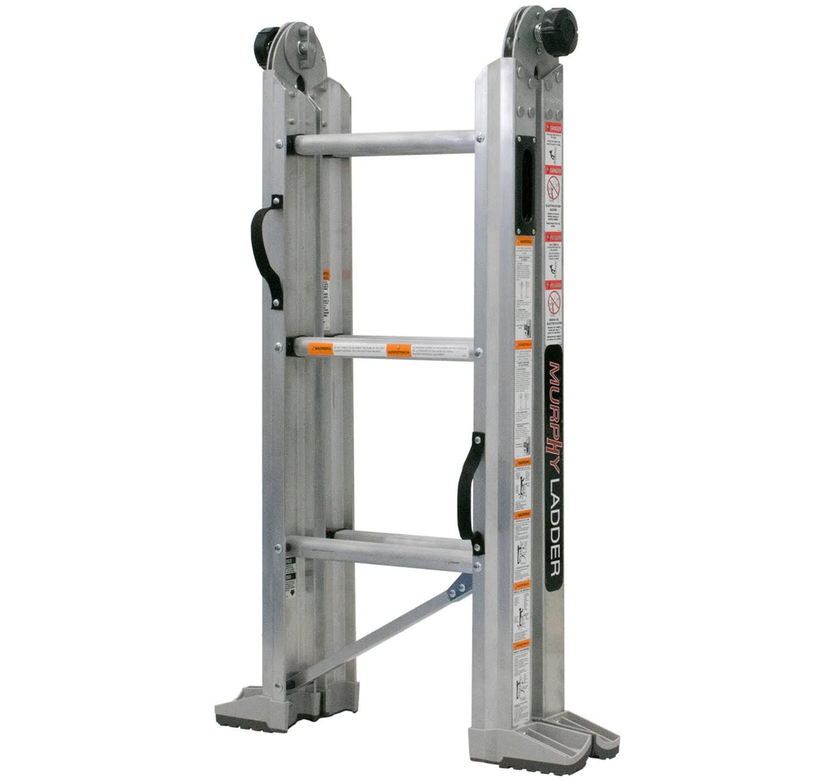 Aluminum Multi-Position Ladder with Wall Mount Q851