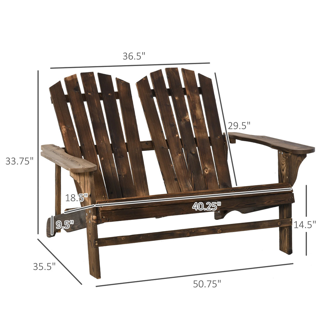 Brown Wooden Adirondack Chair C792287