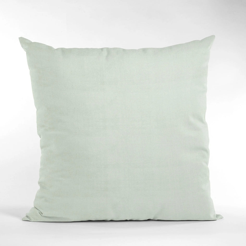 Baby Blue Solid Shiny Velvet Throw Pillow 12 x 20 in. Q308