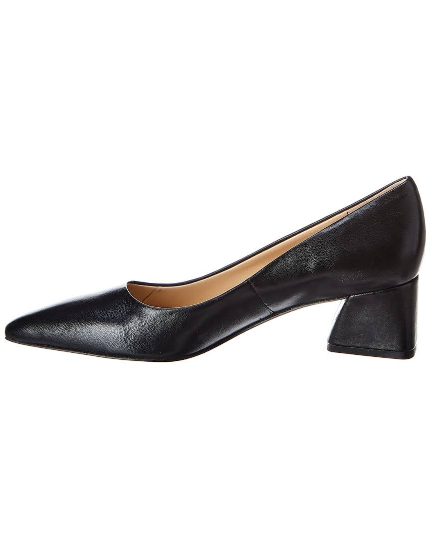 Black Leather Pump - Size 7 T2919