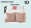 Set of 2 Soft Plush Velvet Decorative Throw Pillow Covers Square Cushion Case P92536