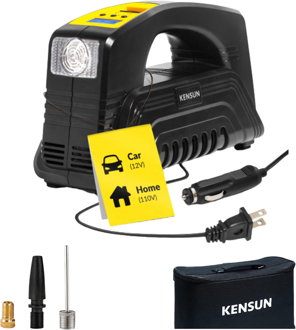 AC/DC Digital Tire Inflator Portable Air Compressor Pump Y378