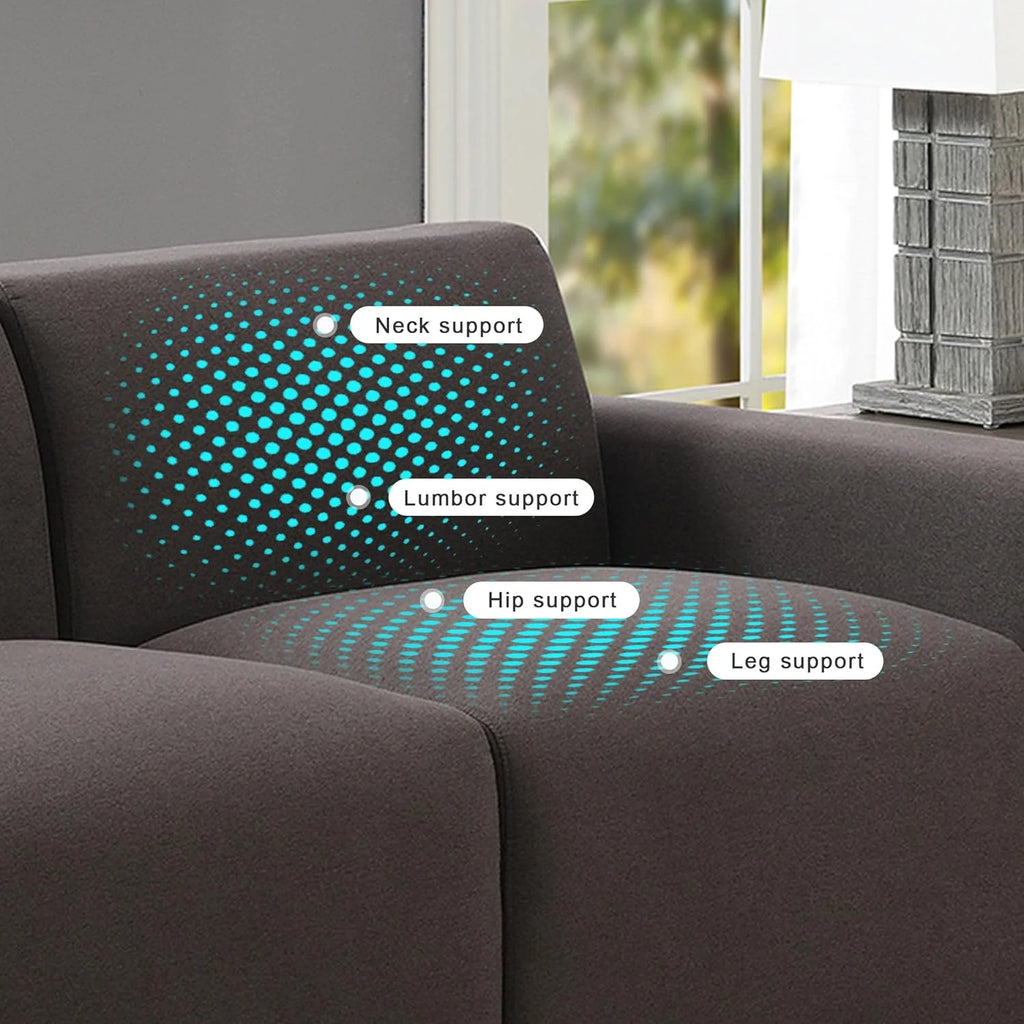 3 Seater Upholstered Sofa Couch P77316