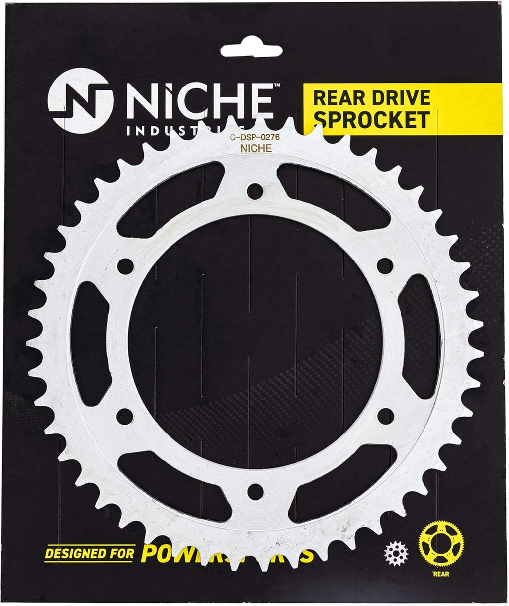 Drive Sprocket Chain Combo Front 16 Rear 47 Tooth 520NZ Standard 112 Links Pack of 2 D178202