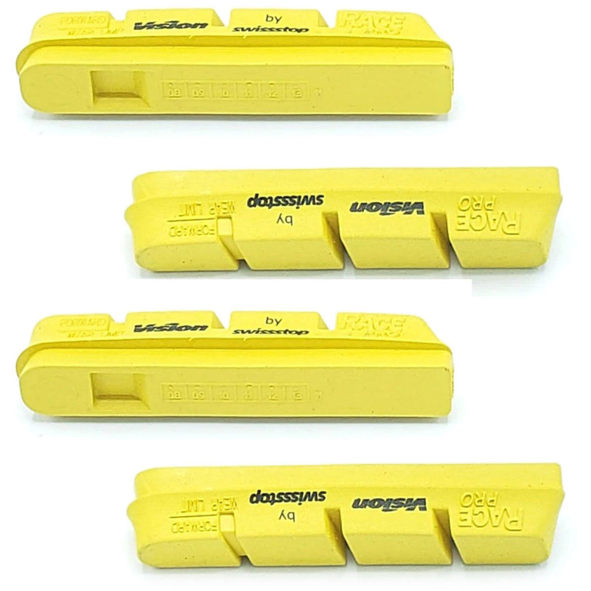Yellow Black Carbon Brake Pads E606
