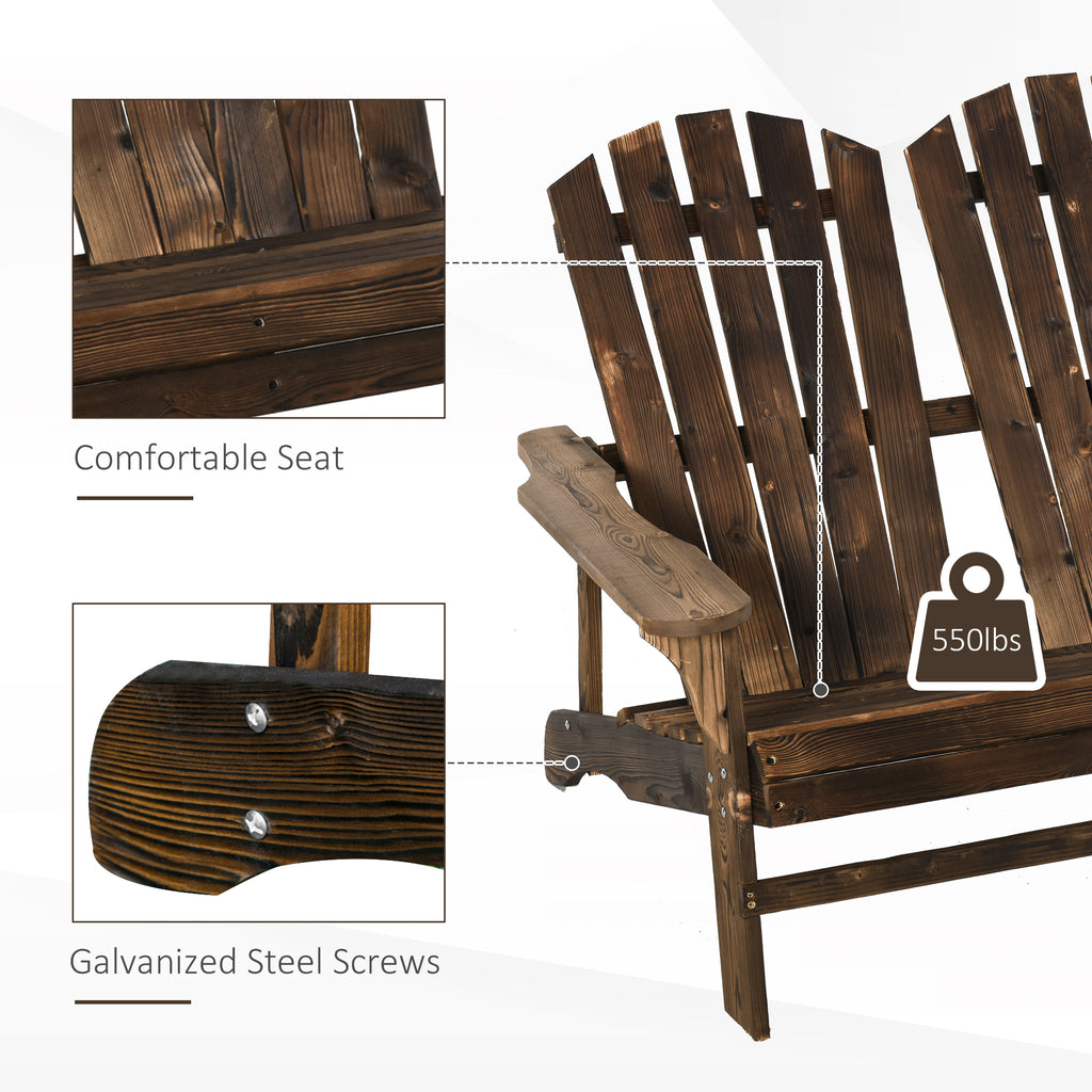 Brown Wooden Adirondack Chair C792287