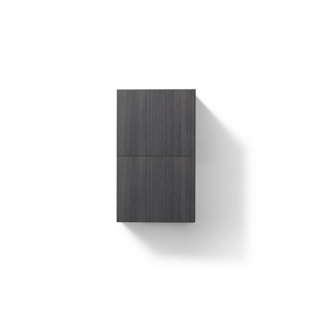 High Gloss Gray Oak Linen Side Cabinet with One Door R248262