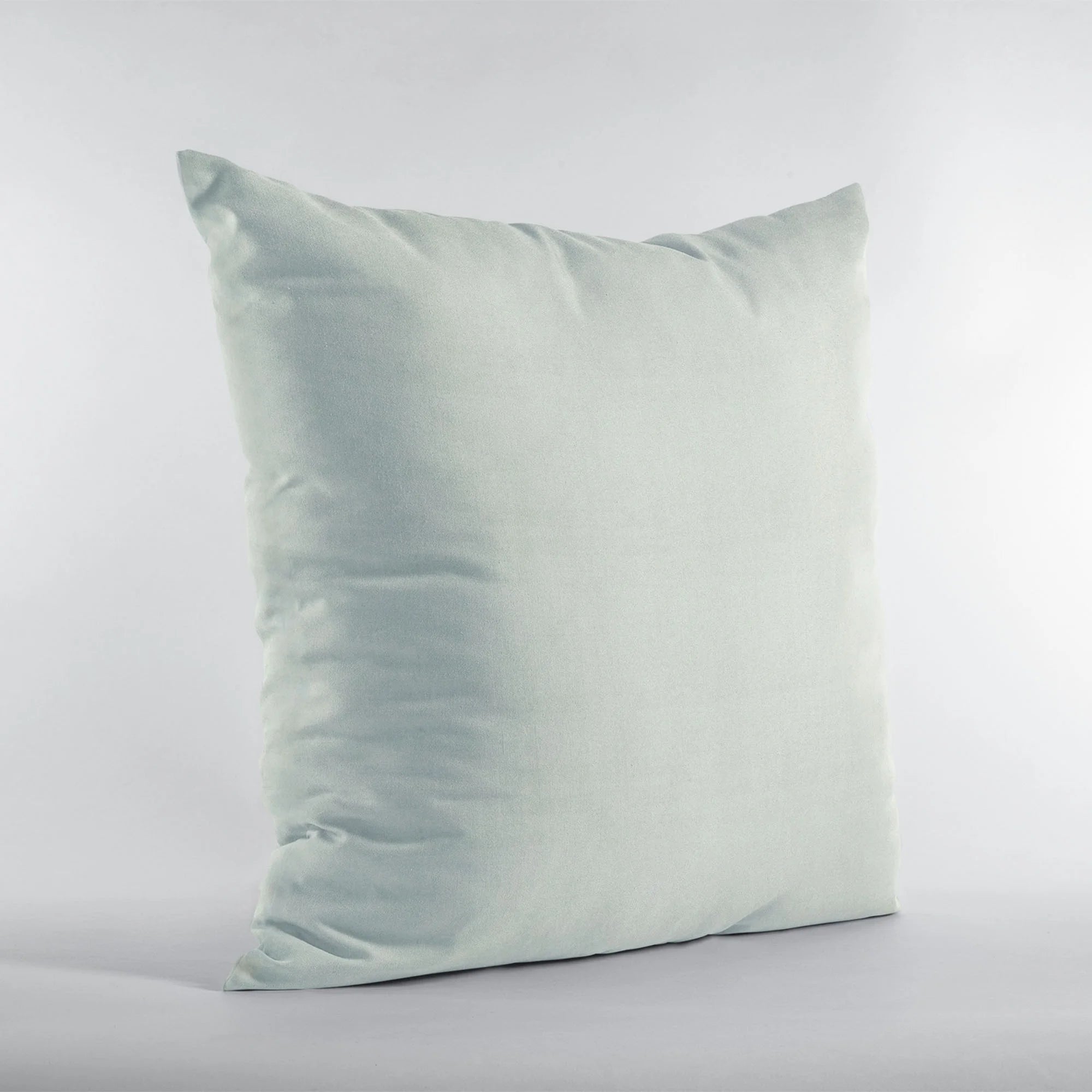 Baby Blue Solid Shiny Velvet Throw Pillow 12 x 20 in. Q308