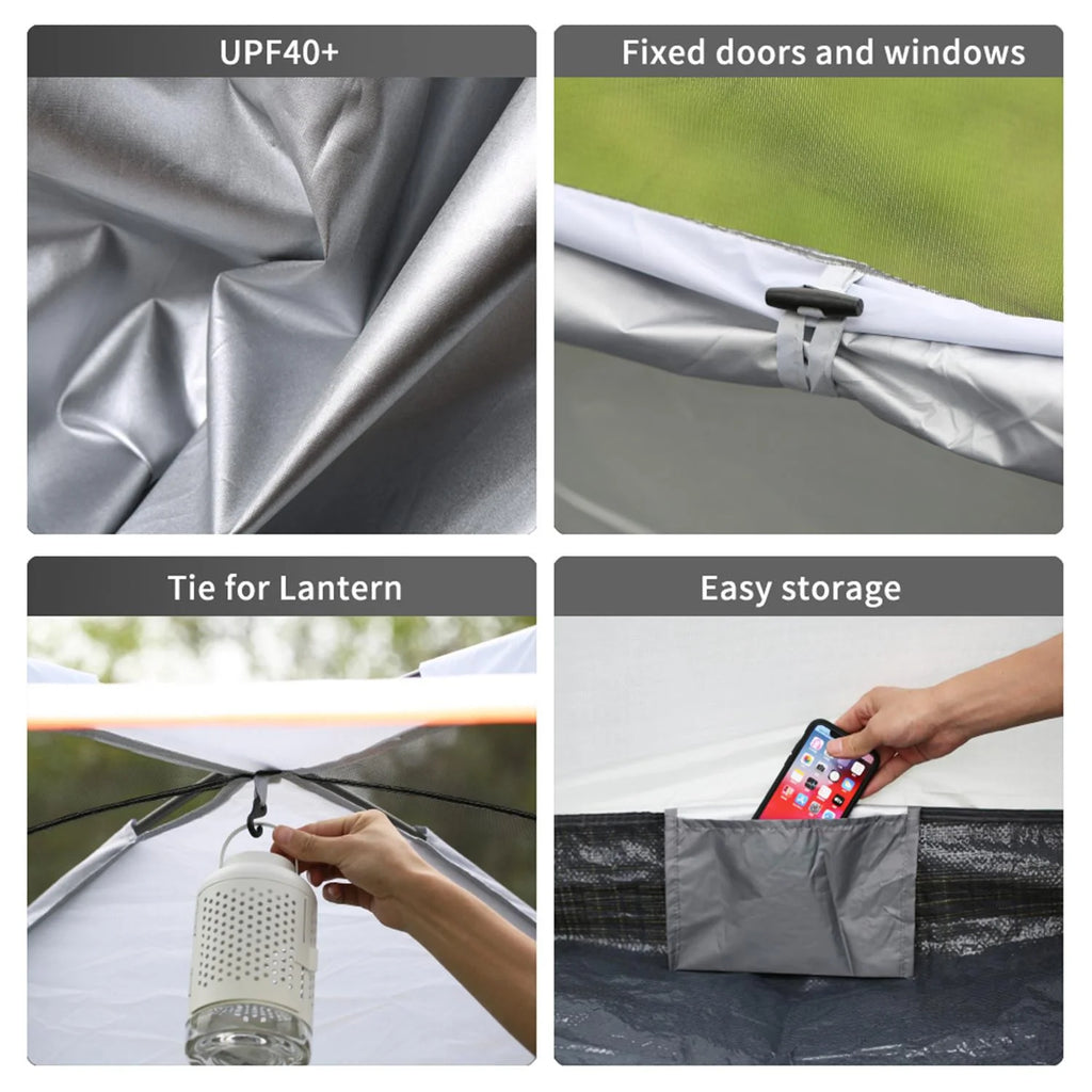 Grey Tent For 8 People Z82052