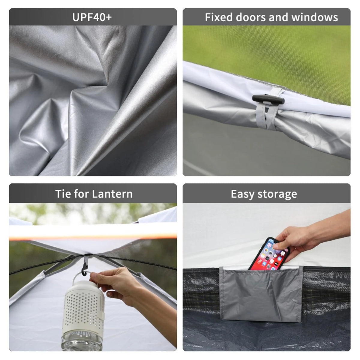 Grey Tent For 8 People Z82052