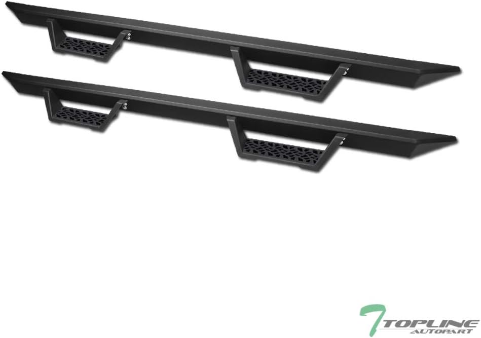 Matte Black Modular Drop Step Side Nerf Bars Rail Running Boards D285