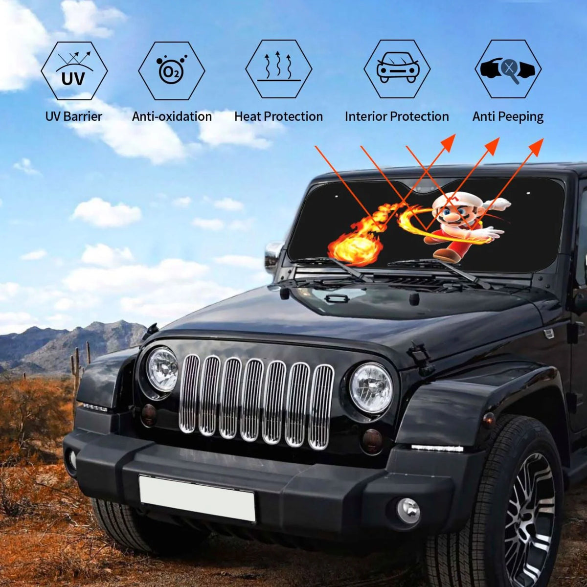 Foldable Car Windshield Sunshade K1767