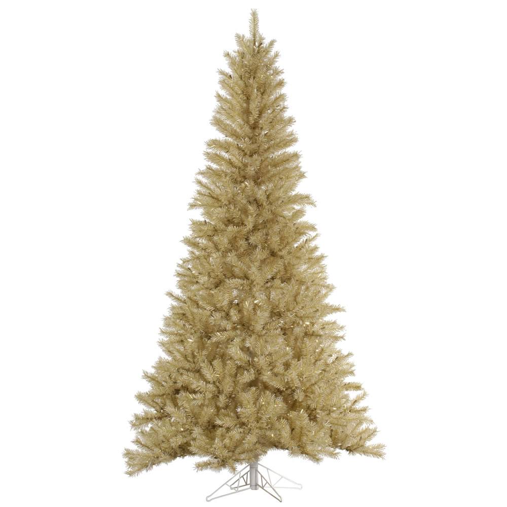 White/Gold Tinsel Tree F4511