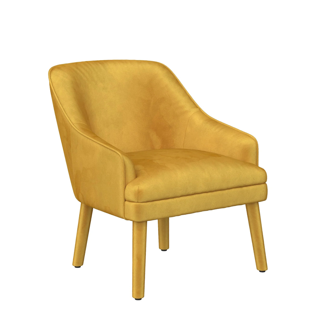 Mustard Velvet Upholstered Accent Chair X940