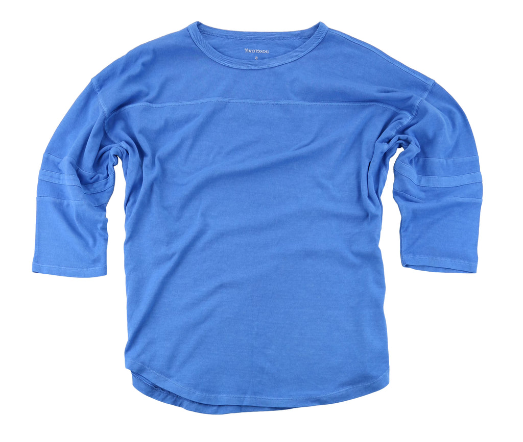 Beach Blue 3/4 Sleeve Vintage Jersey W387