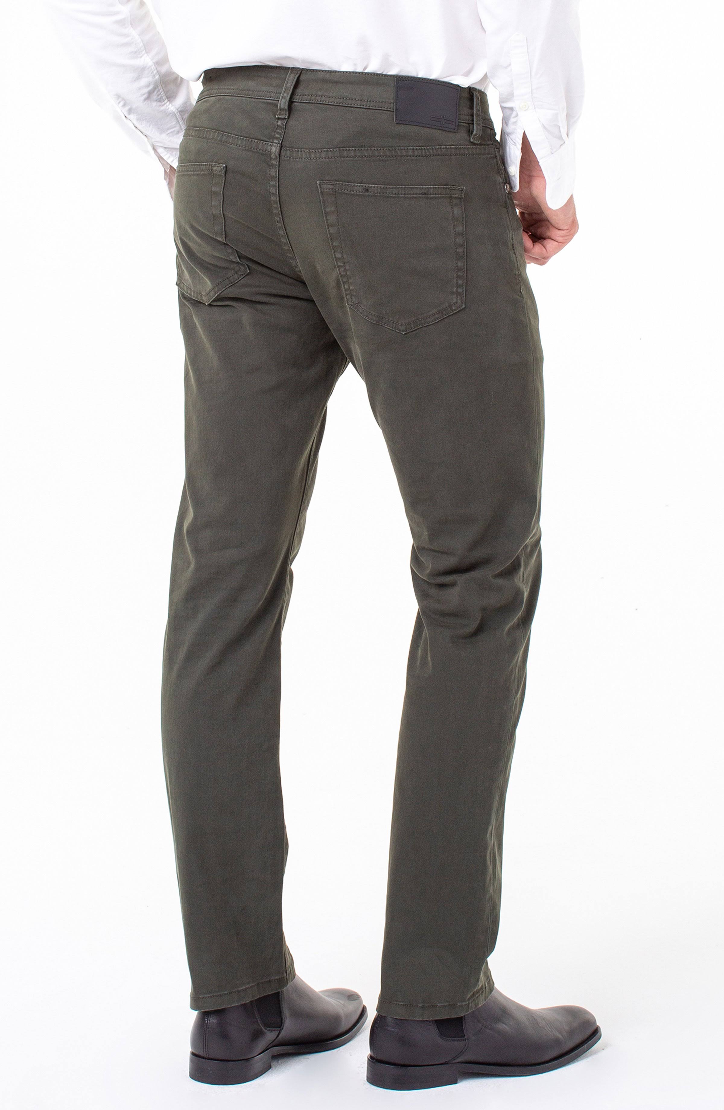Relaxed Straight Twill Pants, Size 38, 34x22 Inseam, Sand D741685