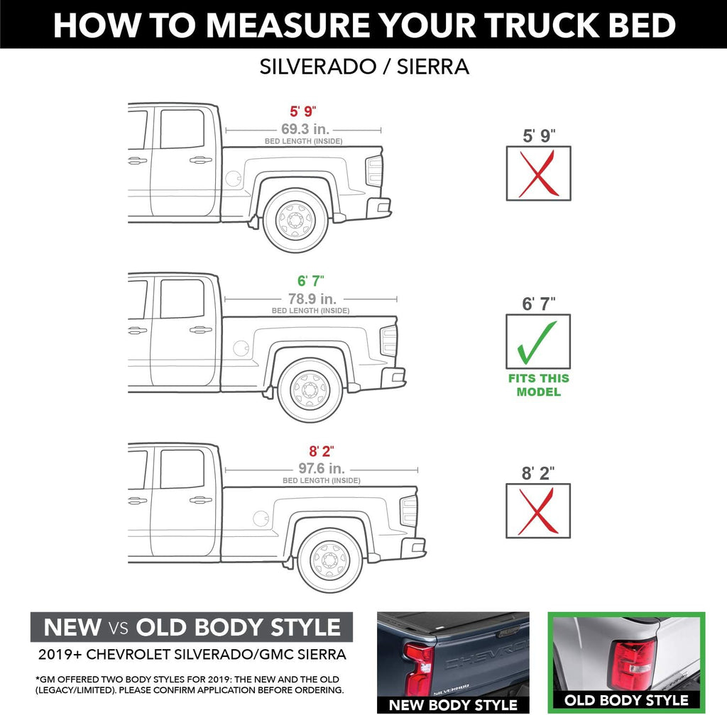 Hard Tri-Fold Folding Truck Bed Tonneau Cover B333