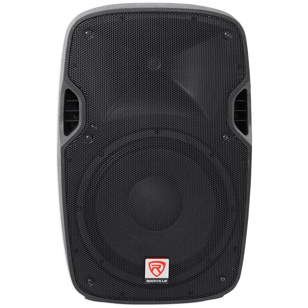 12x22 Passive 1200W DJ PA Speakers with Stands and Cables W834079