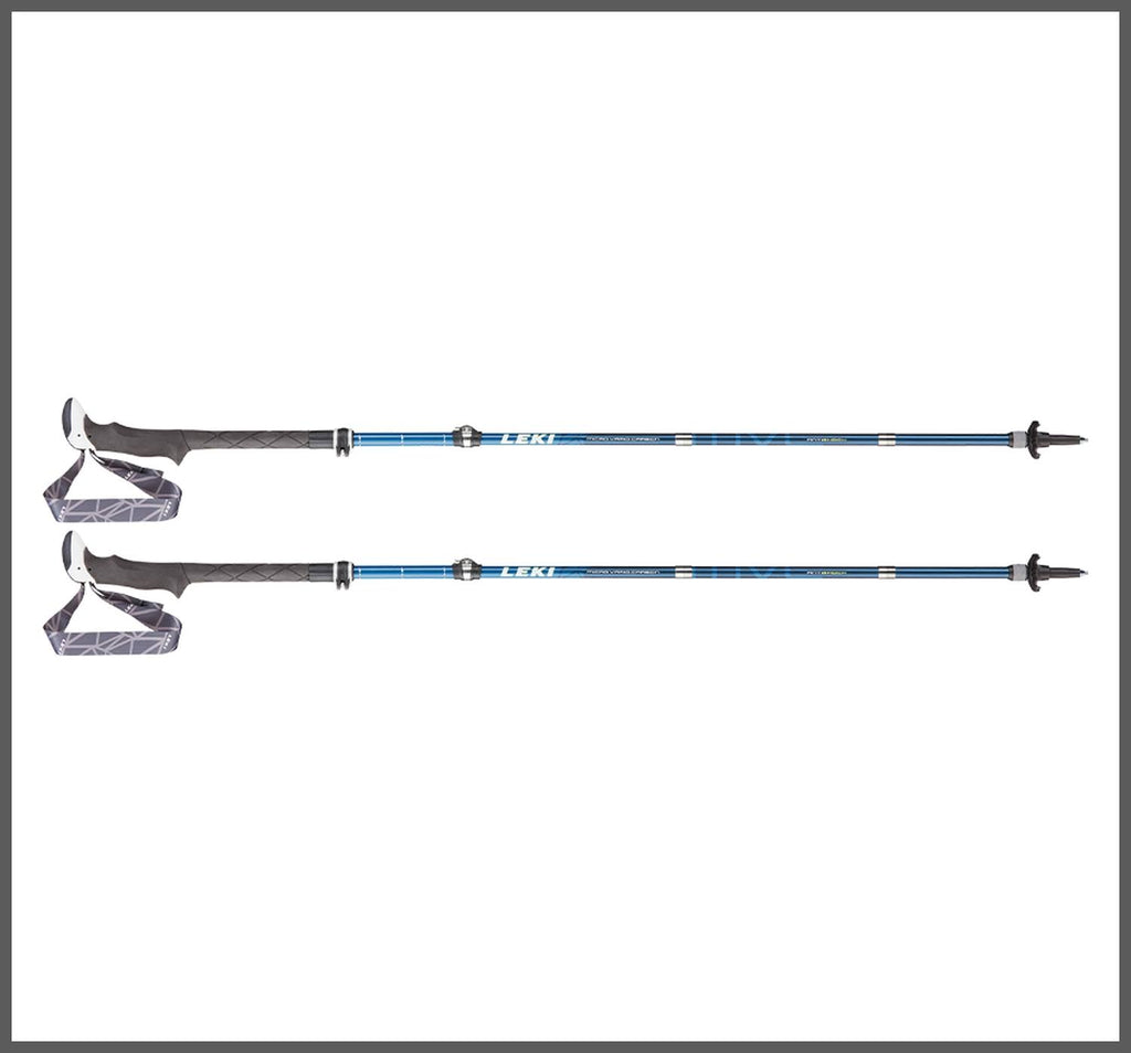 Trekking Poles White Blue Lime Green C3902