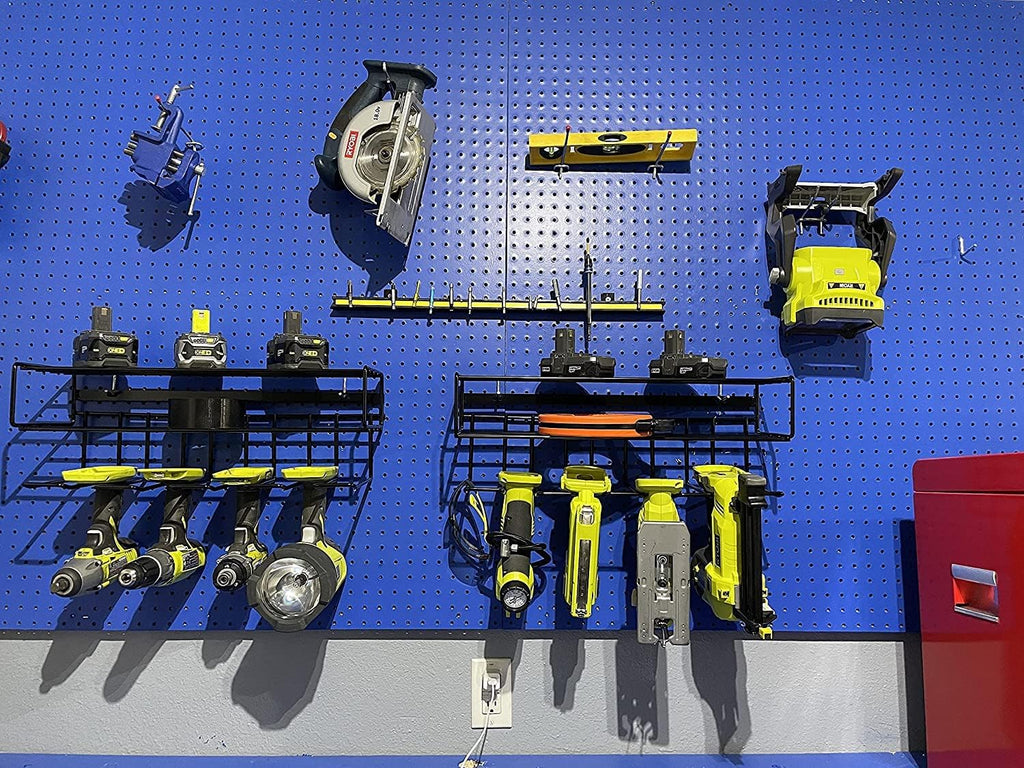 Heavy Duty Floating Tool Shelf 4-Pack Wall Mounted Steel Storage Rack W2023
