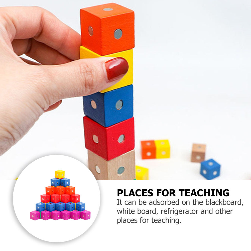30 Pcs Magnetic Building Blocks Wooden Cube Toys H815049