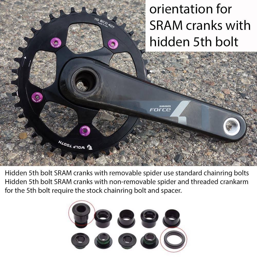 Elliptical 110 BCD Chainring - 38T 5-Bolt Drop-Stop I3012
