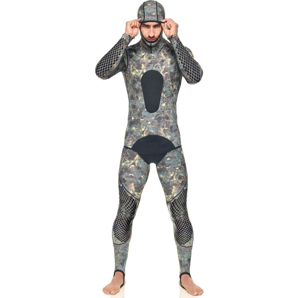 Green Camouflage Lycra Wetsuit W7625