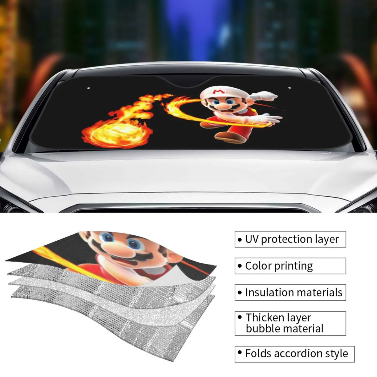 Foldable Car Windshield Sunshade K1767