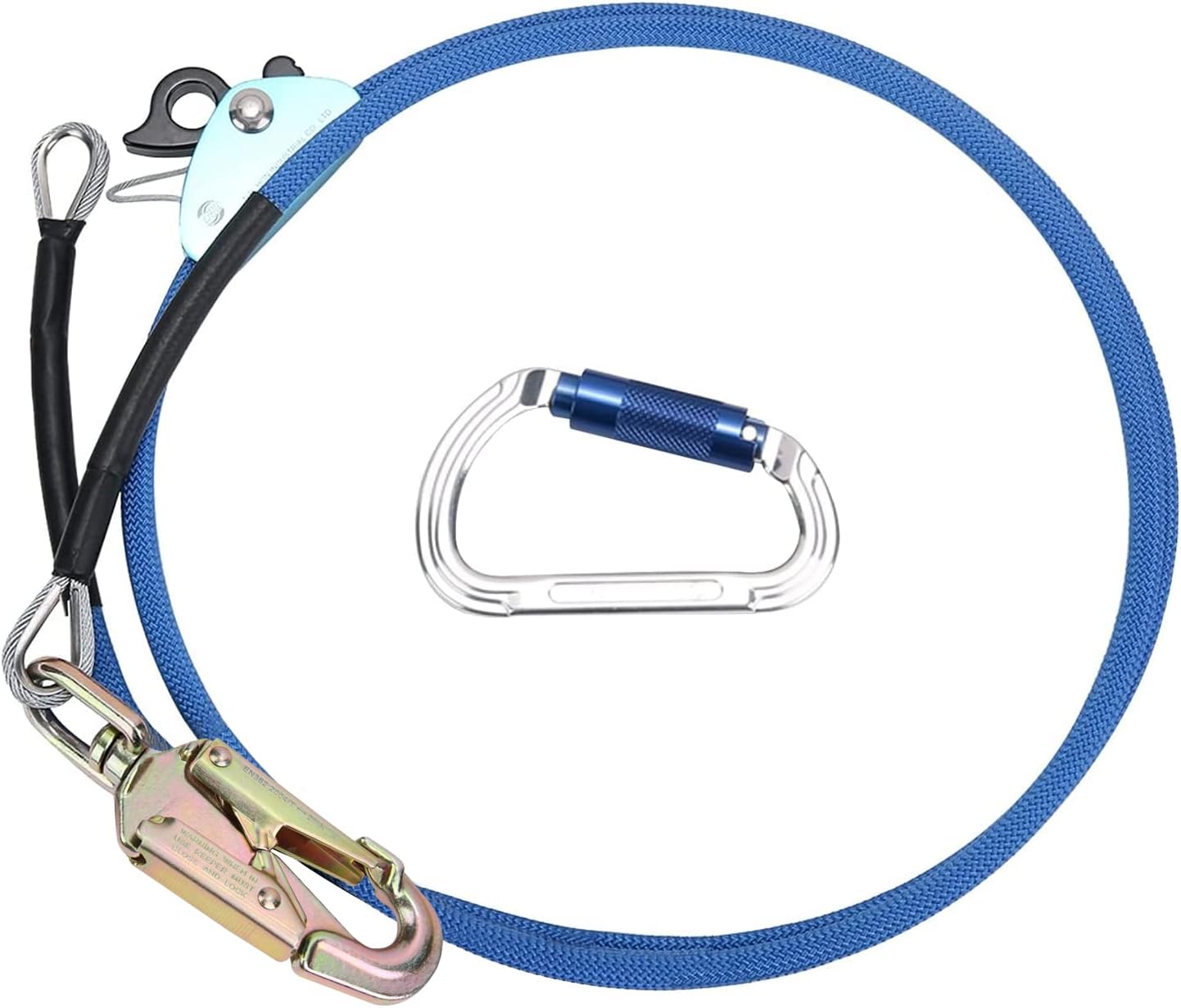 Blue Adjustable Tree Lanyard with Double Lock Carabiner, Pack of 2 X730186