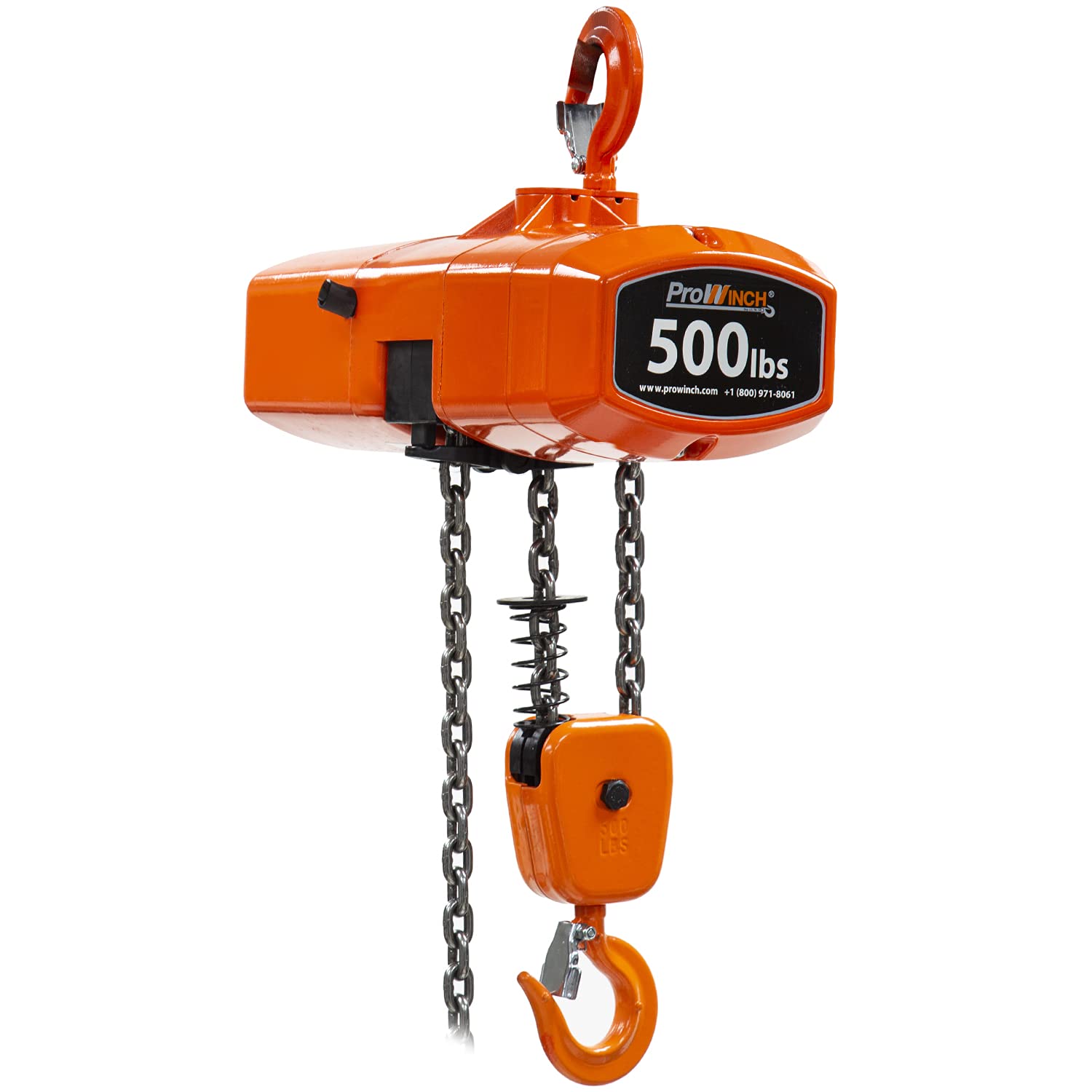 500lb Electric Chain Hoist 20ft G100 Chain M4/H3 220240/460V UL H190